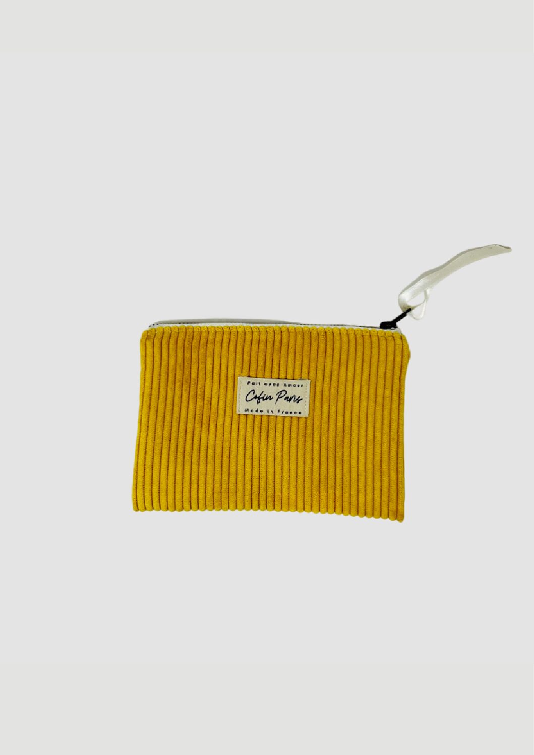YELLOW PASSPORT POUCH made in France - Louvreuse